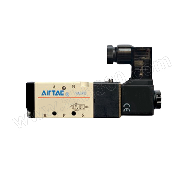 AIRTAC/亚德客 4V200系列电磁阀 4V22008B 两位五通 DIN插座式 接口Rc1/4 DC24V 1个 销售单位：个