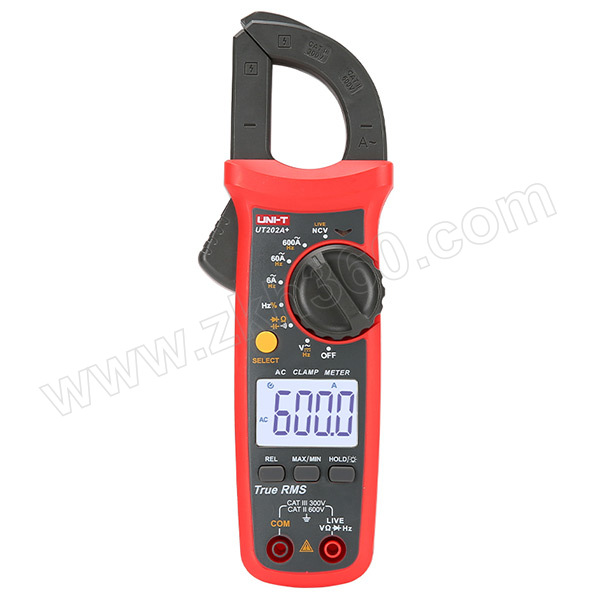 优利德 UT202系列数字钳形万用表 UT202A+ 50~100Hz 1台 优利德UT202A+ 50 - 100Hz数字钳形万用表 6000位数字钳形万用表 优利德数字钳形万用表 数字钳形表
