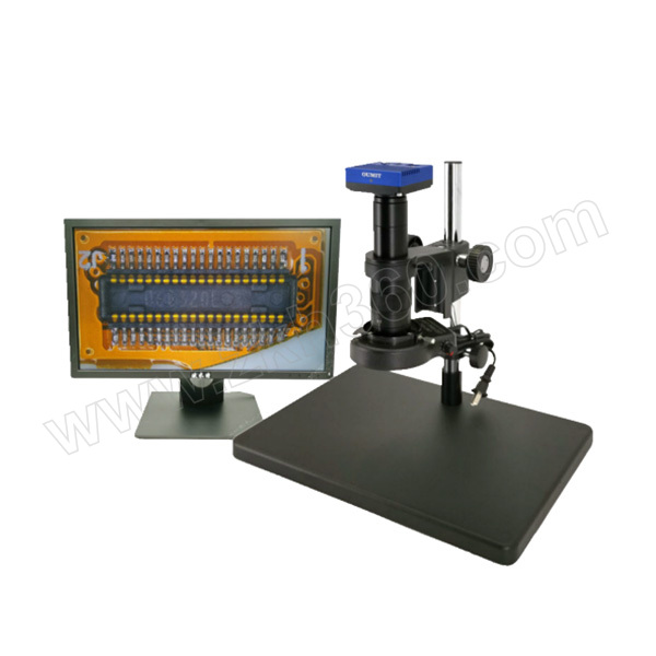 OUMIT/欧米特 高清视频拍照测量显微镜 OMT-1950HC 20~135X 含显示器+工业相机 1套