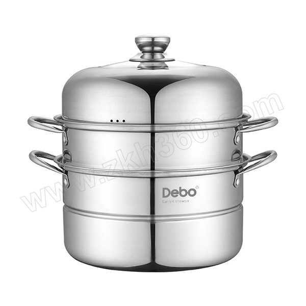 德铂 奥格斯堡蒸锅 DEP-285 口径280mm 优质不锈钢 7L 包装292×230×302mm 1个 蒸锅 烹饪锅具