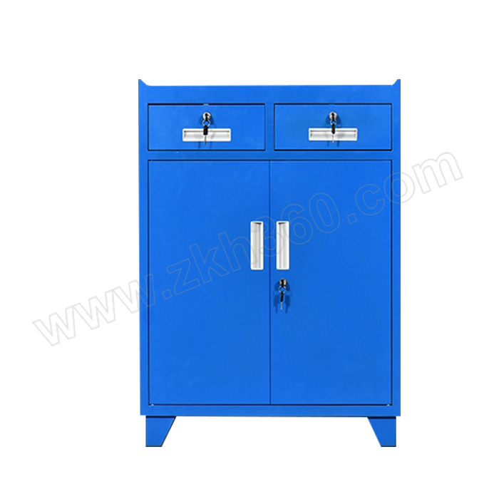 盛悦欣美 二抽加站脚蓝色工具柜 700×400×980mm 1台 盛悦欣美工具柜 盛悦欣美700×400×980mm工具柜 工具柜
