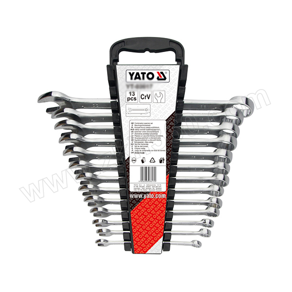 YATO/易尔拓 两用扳手组套 YT-03617 公制 8~22mm 13件 1套