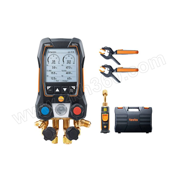 TESTO/德图 智能专业级电子冷媒表组套装 testo 557s 智能真空套装 1套