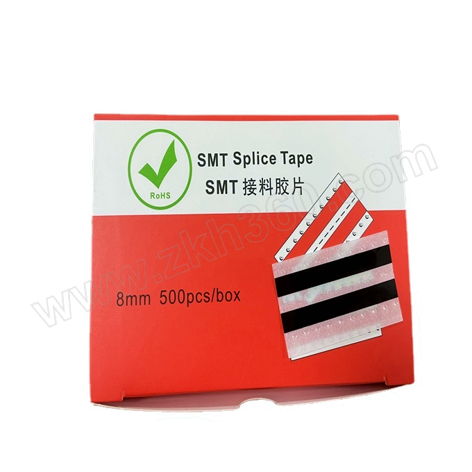 震坤行 8mm全防静电接料带 0108 4.8×40mm 黑色 500片 1盒 震坤行8mm全防静电接料带0108 SMT双面接料带