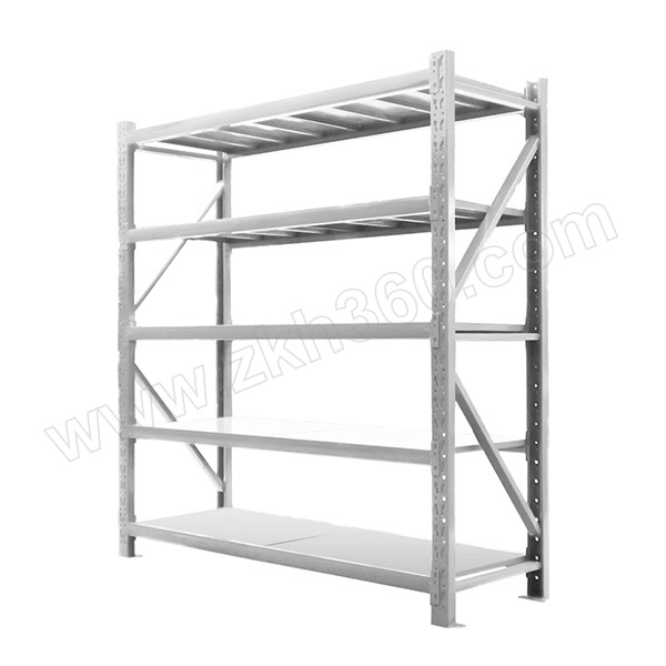 震坤行 层板货架-主架 Z2052-300-C5G 尺寸2000×500×2000mm 5层 单层均载300kg 灰色 1组 ZKH Z2052-300-C5G 货架 碳钢货架 灰色货架 层板货架