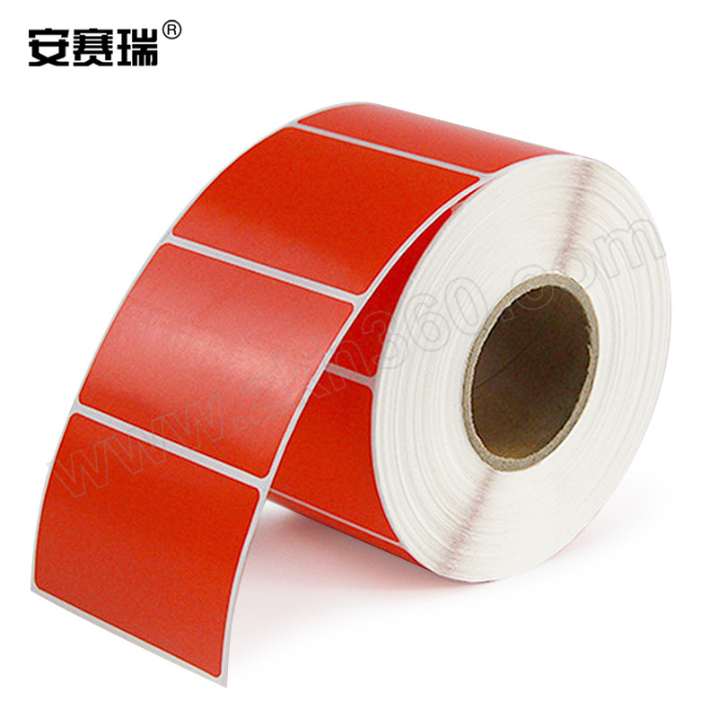 安赛瑞 彩色铜版纸不干胶标签纸 240509 红色 70×50mm 单排 800张 1卷 彩色铜版纸不干胶标签纸 安赛瑞彩色铜版纸不干胶标签纸 红色70×50mm单排800张标签纸 安赛瑞240509 铜版纸标签