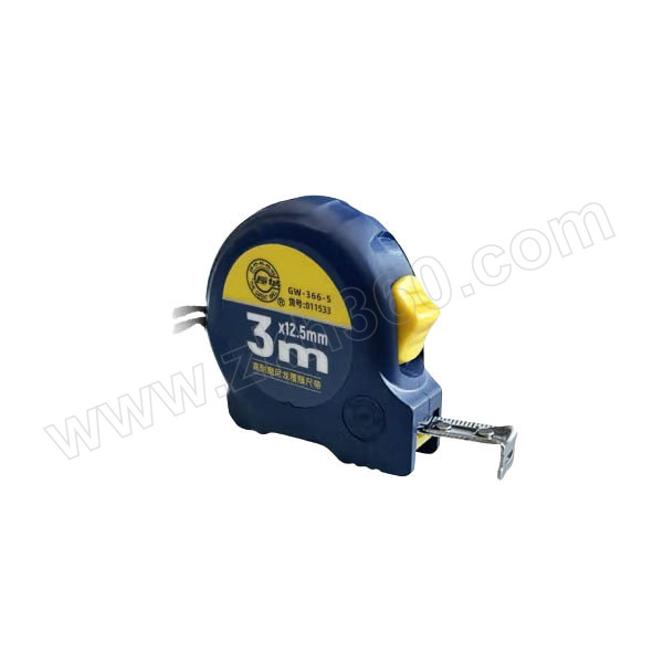 GREATWALL/长城精工 66-5系列双制动公制带扣卷尺 011533 3m*12.5mm 1件