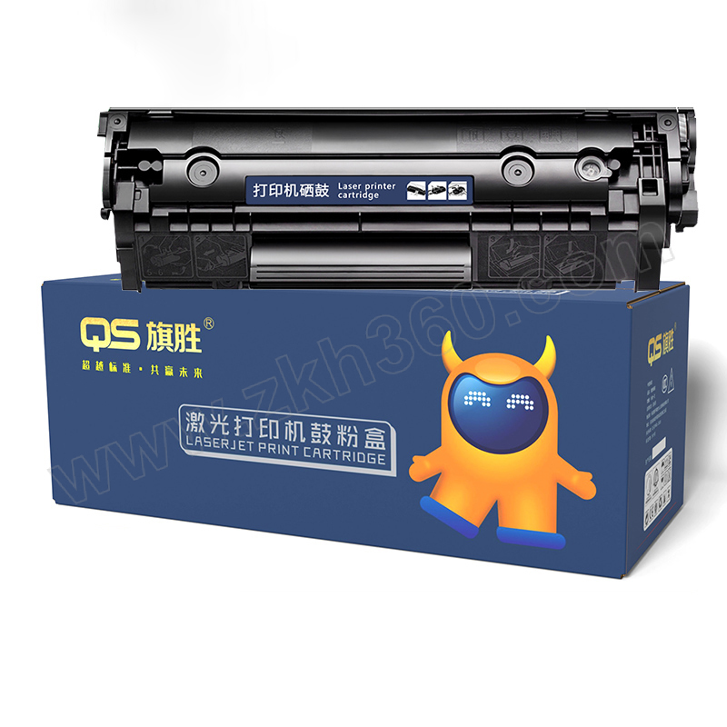 QS/旗胜 Q2612A系列硒鼓 HP1020 黑色 适用惠普HP LaserJet 1010/1012/1015/1018/1020/1022/3015/3020/3030/3050/3052/3055/M1300MFP/M1319MFP/1020Plus/Q2612A/2612A/2612/12A/HP12A系列打印机 大容量版易加粉 1支