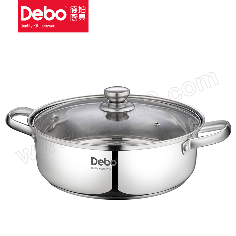 德铂 怀亚特汤锅 DEP-DS289 奥氏体型不锈钢 30cm+汤勺+漏勺 1套 奥氏体型不锈钢汤锅 德铂汤锅 德铂DEP - DS289 汤锅 烹饪锅具