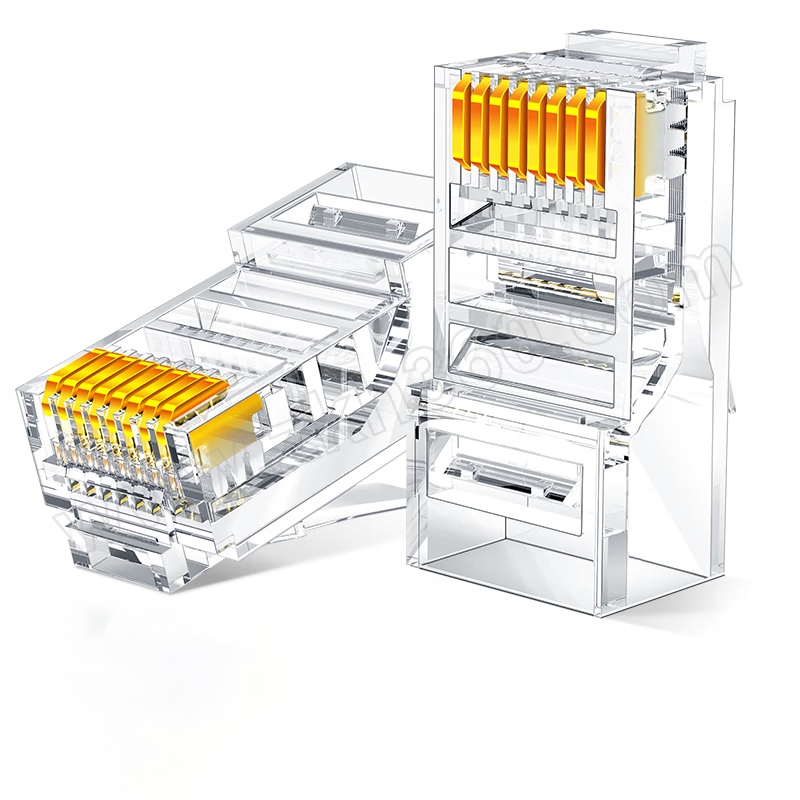 Z-TEK/力特 超五类非屏蔽水晶头 RJ45-T5030 镀金工程级Cat5e千兆网络RJ45网络水晶头 30个 1盒 销售单位：盒