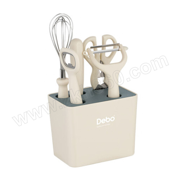 德铂 康威厨房工具6件套 DEP-866 打蛋器×1 开瓶器×1 瓜创×1 厨房剪×1 水果刀×1 收纳槽×1 1套 厨房工具6件套 德铂厨房工具 德铂DEP - 866 厨房刀剪
