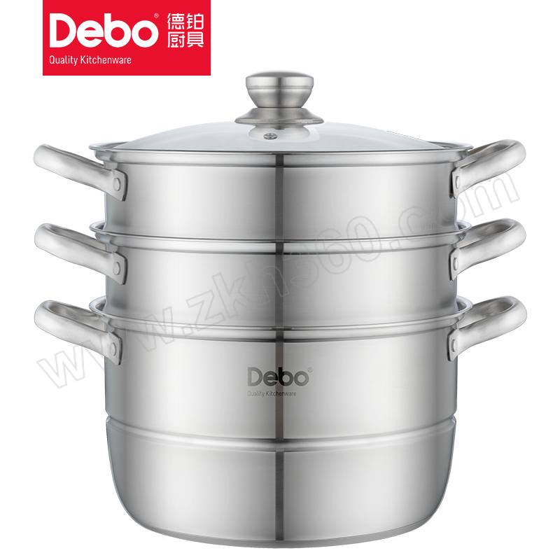 德铂 沃斯堡(蒸锅) DEP-775 304医用不锈钢 28cm 本色 7L 1套 德铂蒸锅 28cm蒸锅 德铂DEP - 775 304医用不锈钢蒸锅 烹饪锅具