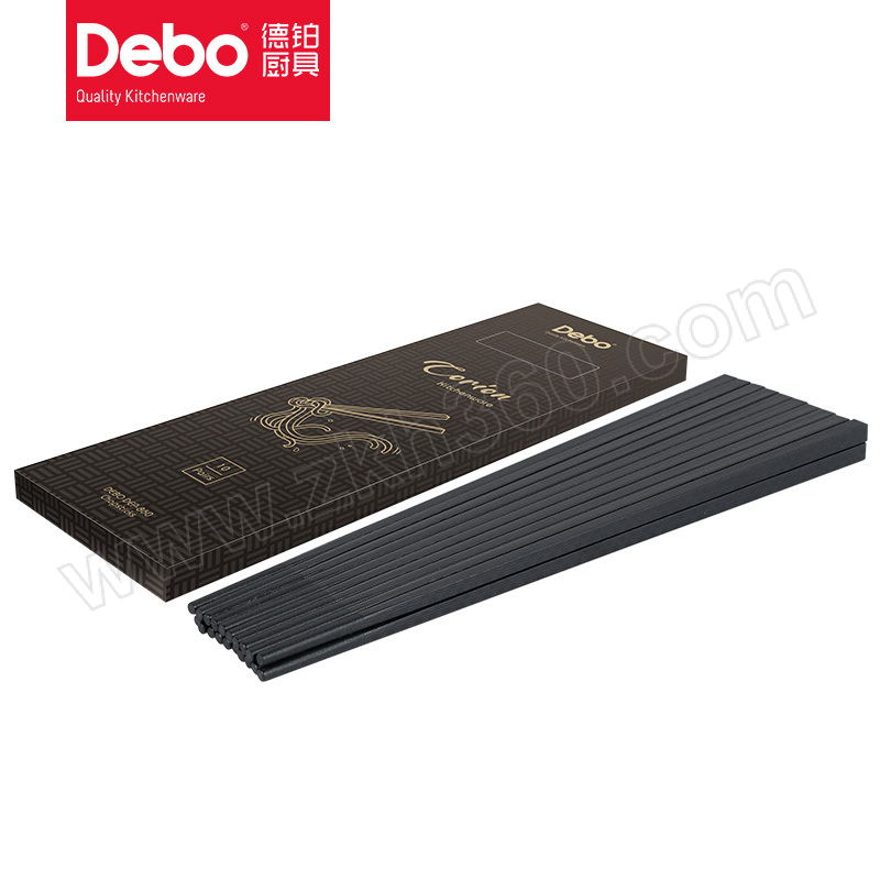 DEBO/德铂 科里恩 (筷子) DEP-860 PET 黑色 10对筷子 1套