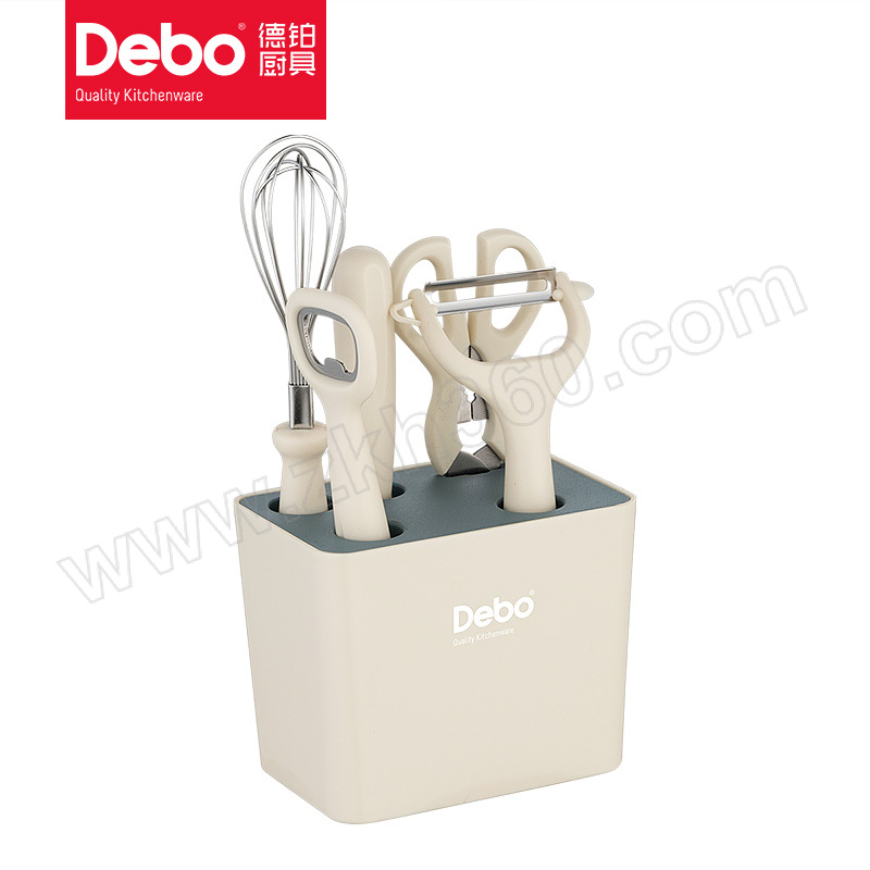 德铂 康威(厨房用具) DEP-866 马氏体型不锈钢+PP 打蛋器×1 开瓶器×1 瓜刨×1 厨房剪×1 水果刀 收纳槽×1 1套 德铂DEP - 866 德铂厨房用具套装 厨房多功能用具套装 厨房用具套装 厨房刀剪