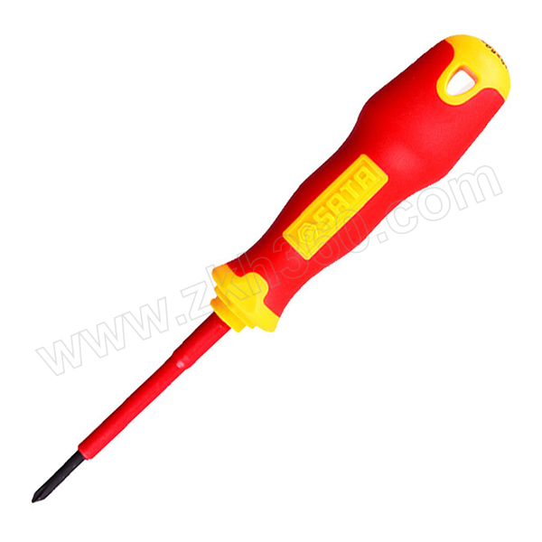 世达 T系列双色柄十字绝缘螺丝批 SATA-61222 #1×80mm 1支 世达SATA - 61222 #1×80mm螺丝批 世达螺丝批 PH1螺丝批 绝缘十字螺丝批