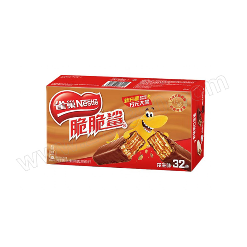 NESTLE/雀巢 脆脆鲨花生味夹心饼干 18.6g×32条 1盒