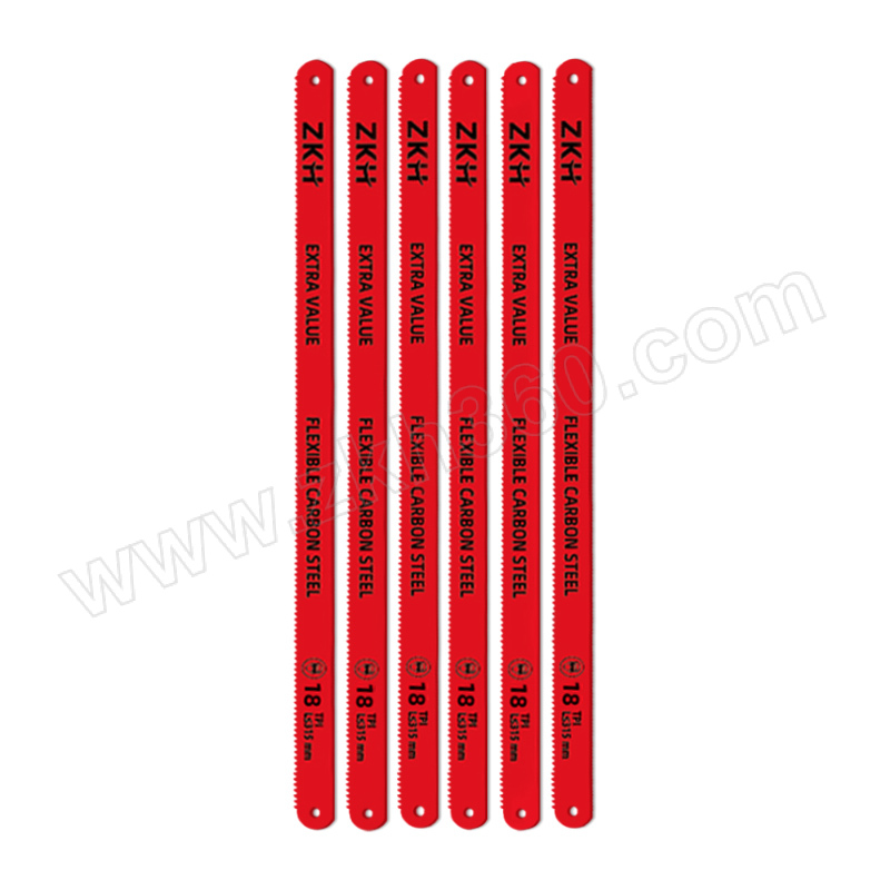 震坤行 碳钢柔性钢锯条 ZKH-CSS18 18T×12"（300mm） 塑封包装 1根 碳钢钢锯条 震坤行钢锯条 18T300mm钢锯条 震坤行ZKH - CSS18钢锯条 锯条