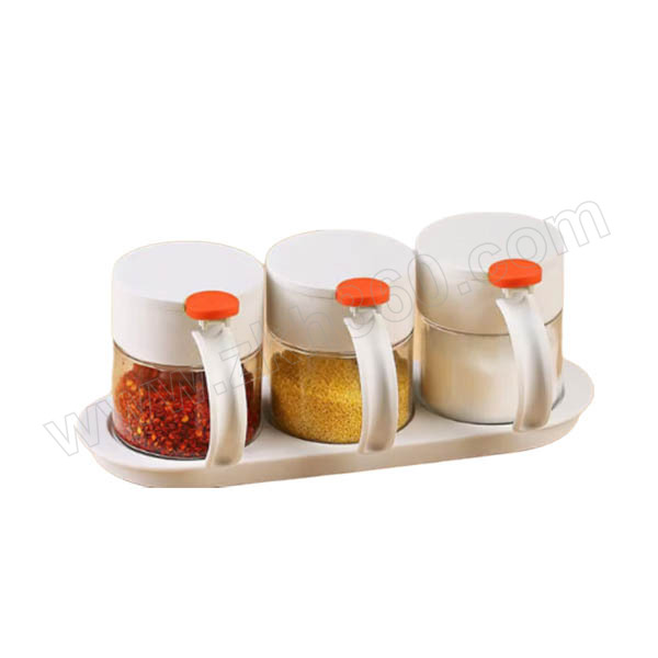 CHAHUA/茶花 圆点三组玻璃调味瓶 008001【一件发G】 300ml*3个 1组