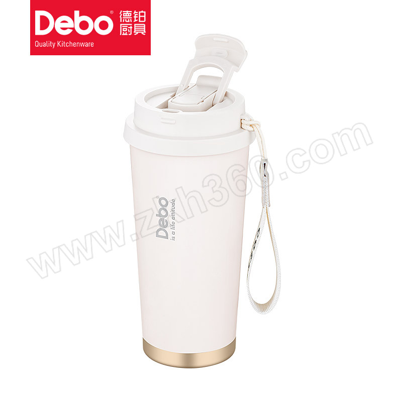 DEBO/德铂 安利双饮口咖啡杯 百合款 DEP-DS415 316不锈钢，500mL，百合款 1个
