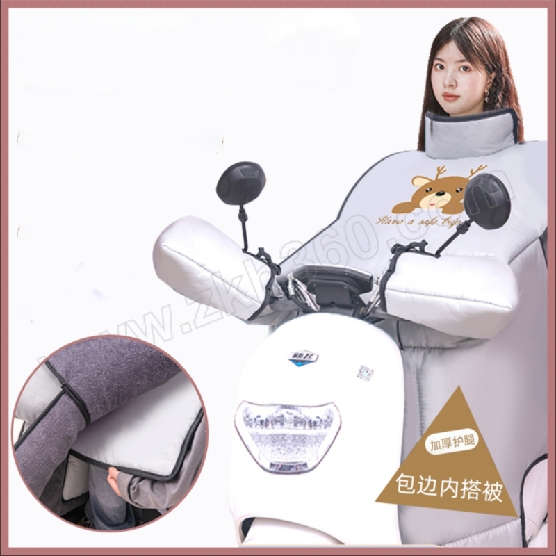 JINZHENHE/金臻赫 冬季挡风被 JZHS-921 包边灰小鹿+盖腿小被 1个