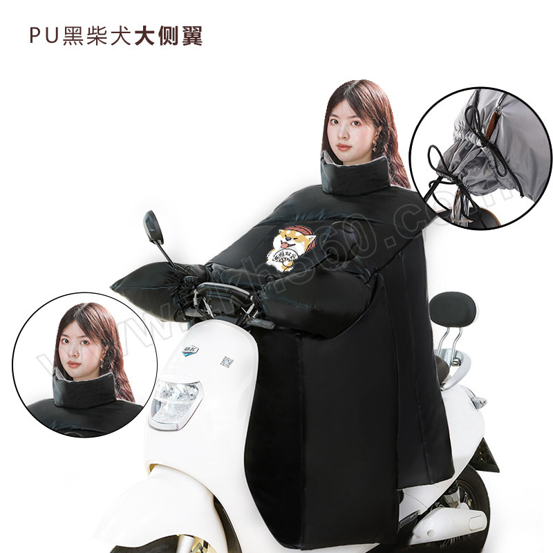 JINZHENHE/金臻赫 冬季挡风被 JZHS-921 PU黑柴犬大侧翼护脖 1个