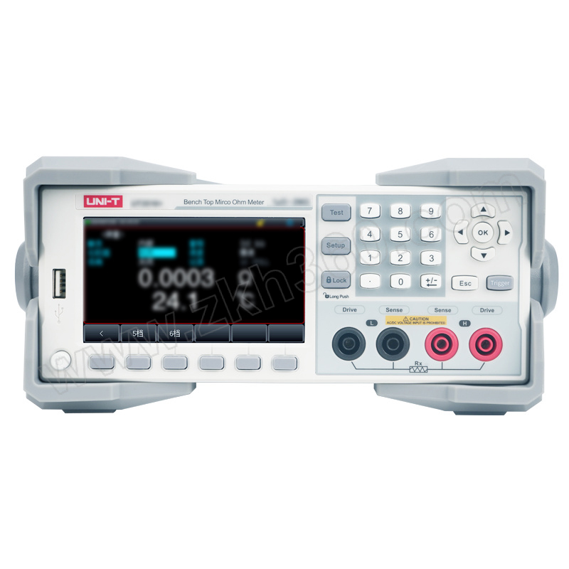 UNI-T/优利德 UT3510+系列直流电阻测试仪 UT3513+ 1μΩ~20kΩ 0.05% 10ms/次 USB RS-232 RS485 Handler LAN 4.3"TFT LCD 1台
