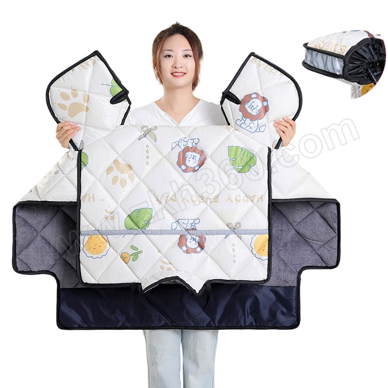 JINZHENHE/金臻赫 秋冬挡风被罩 XH-DFB04 护脖款-米狮子 尺寸125×78.5cm 1件