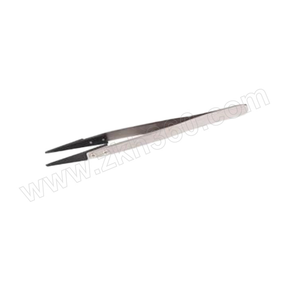 钢盾 防静电碳纤维宽头镊子 S170012 130mm 电子维修镊子 防静电工具夹持器 防静电镊子 防静电碳纤维宽头镊子