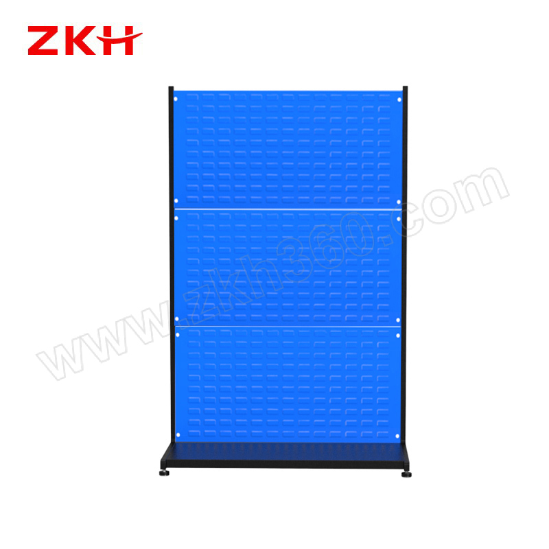 震坤行 单面三层固定款整理架（3百叶）1450*960*410mm HHS-3B-DMGD 1个 HHS-3B-DMGD整理架 整理架 震坤行整理架 蓝色整理架 固定型物料整理架