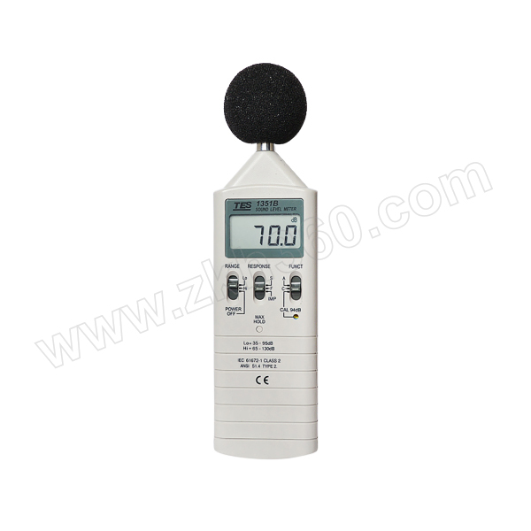 泰仕 噪音计 TES-1351B 1件 噪音计 泰仕噪音计 噪音测试仪 35~130dB噪音计