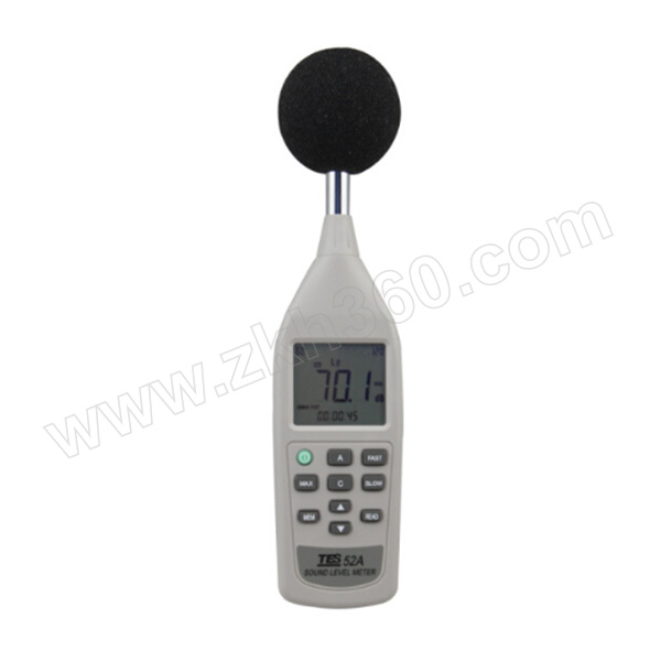 泰仕 噪音计 TES-52A 1件 噪音计 泰仕TES - 52A 泰仕噪音计 30~130dB噪音计