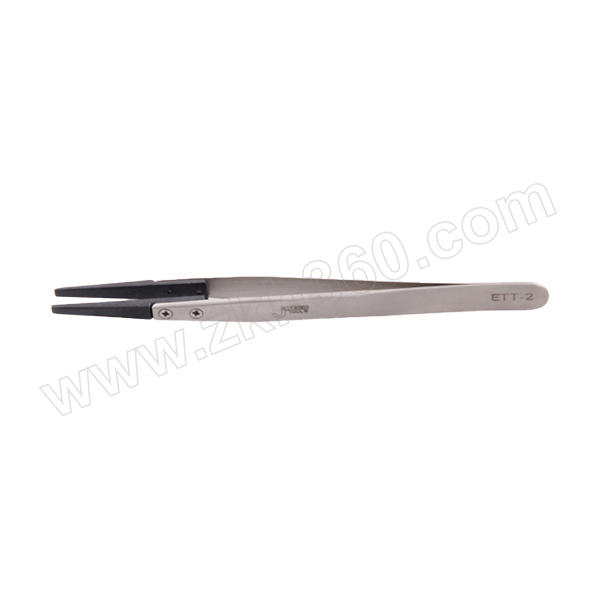 捷科 130mm宽头防静电镊子 ETT-2 电子维修镊子 防静电工具夹持器 防静电镊子 130mm宽头防静电镊子