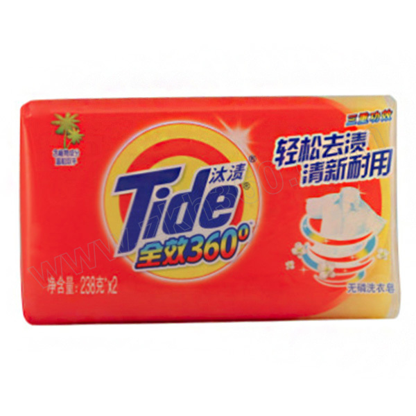 TIDE/汰渍 全效360度三重功效洗衣皂 6903148070963 238g×2块 1组 销售单位：组