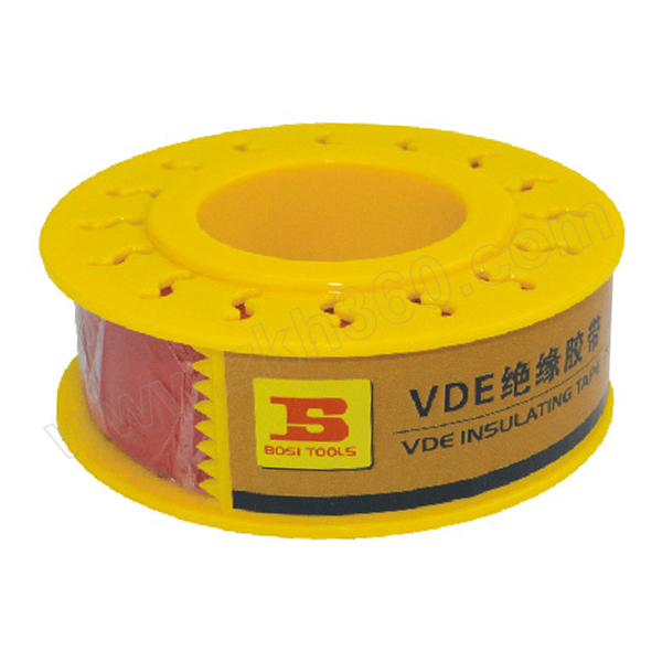 波斯 VDE绝缘胶带 BS600228 20mm×10m 电工胶带 绝缘胶布 高压绝缘胶带 自粘性绝缘胶带 电气绝缘胶带 VDE绝缘胶带
