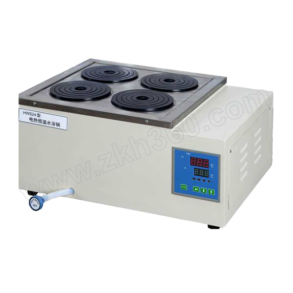 YIHENG/一恒 电热恒温水浴锅 HWS-24 RT+5~99℃ 双列四孔 1台