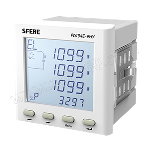 SFERE/斯菲尔 PD19系列多功能谐波表(带液晶显示) PD194E-9HY AC380V/5A 三相四线 1台 销售单位：台