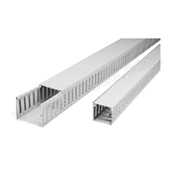 凯士士 HD系列0101绝缘配线槽 HD-1X3 2m×25mm×75mm 灰色（实物描述在线槽上） 1根 绝缘配线槽 凯士士绝缘配线槽 灰色配线槽 HD-1X3配线槽 PVC线槽