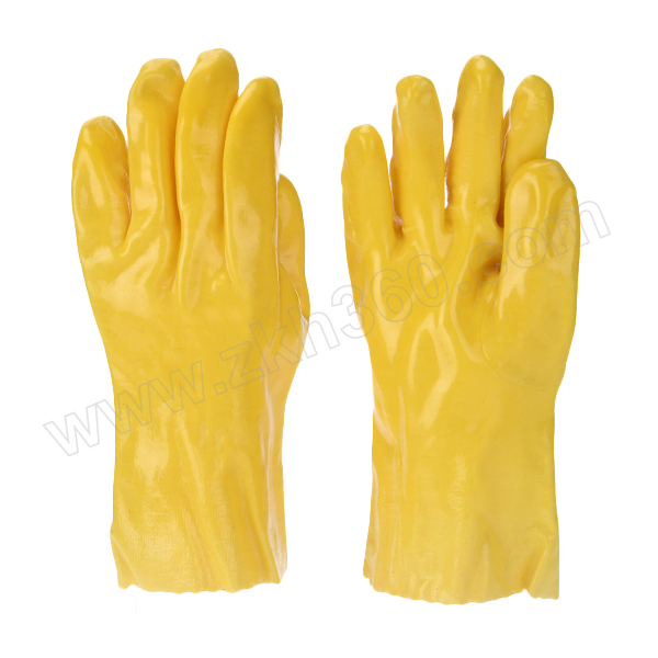 chunlei/春蕾 黄色pvc浸塑手套 028 l 28cm 1副 销售单位:副_安装通