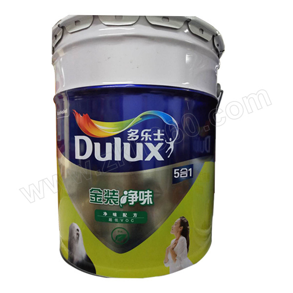 dulux/多乐士 乳黄色金装5合1净味漆 金装5合1 18l 1桶