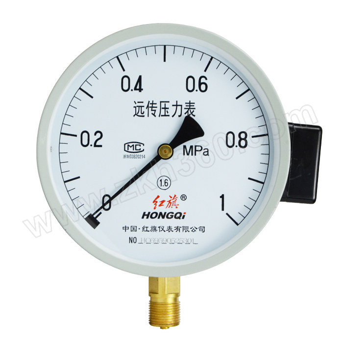 hongqi/红旗 电阻远传压力表 ytz150 量程0~1mpa 1个 销售单位:个