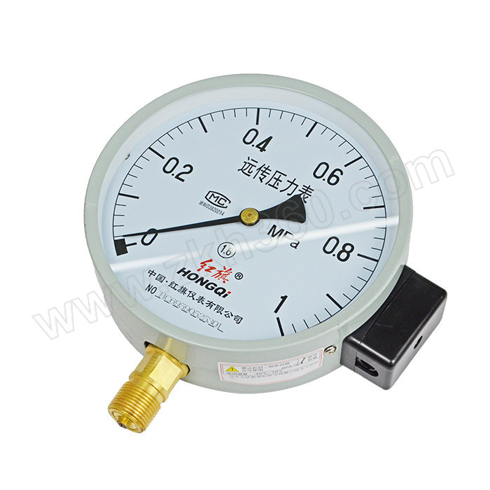 hongqi/红旗 电阻远传压力表 ytz150 量程0~1mpa 1个 销售单位:个