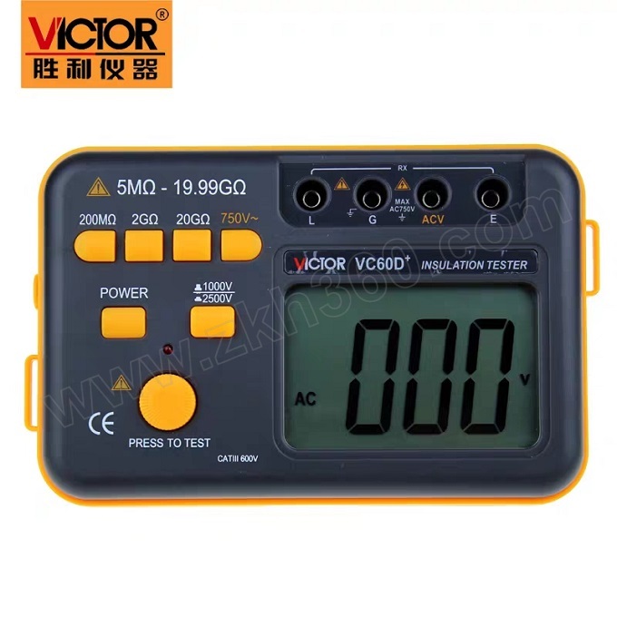 victor/胜利 兆欧表 vc60d  1台 销售单位:台